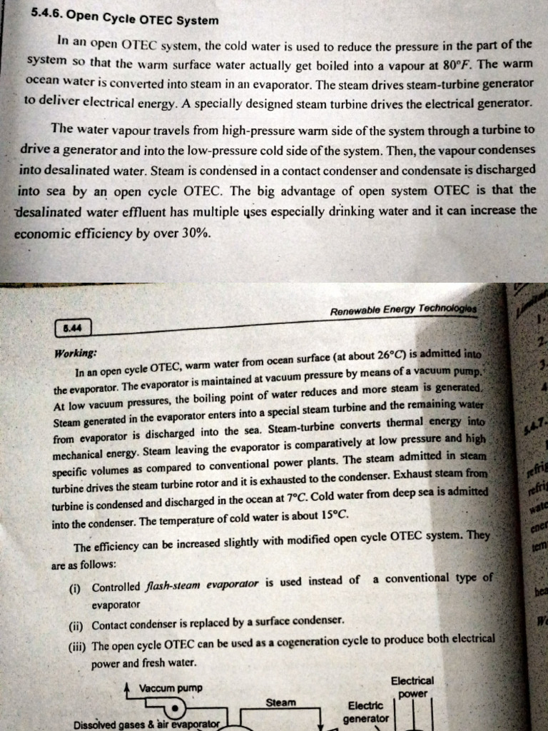 OTEC RET | PDF | Steam | Water
