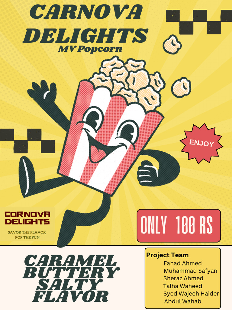 CARNOVA MV Popcorn Flavors & Team | PDF