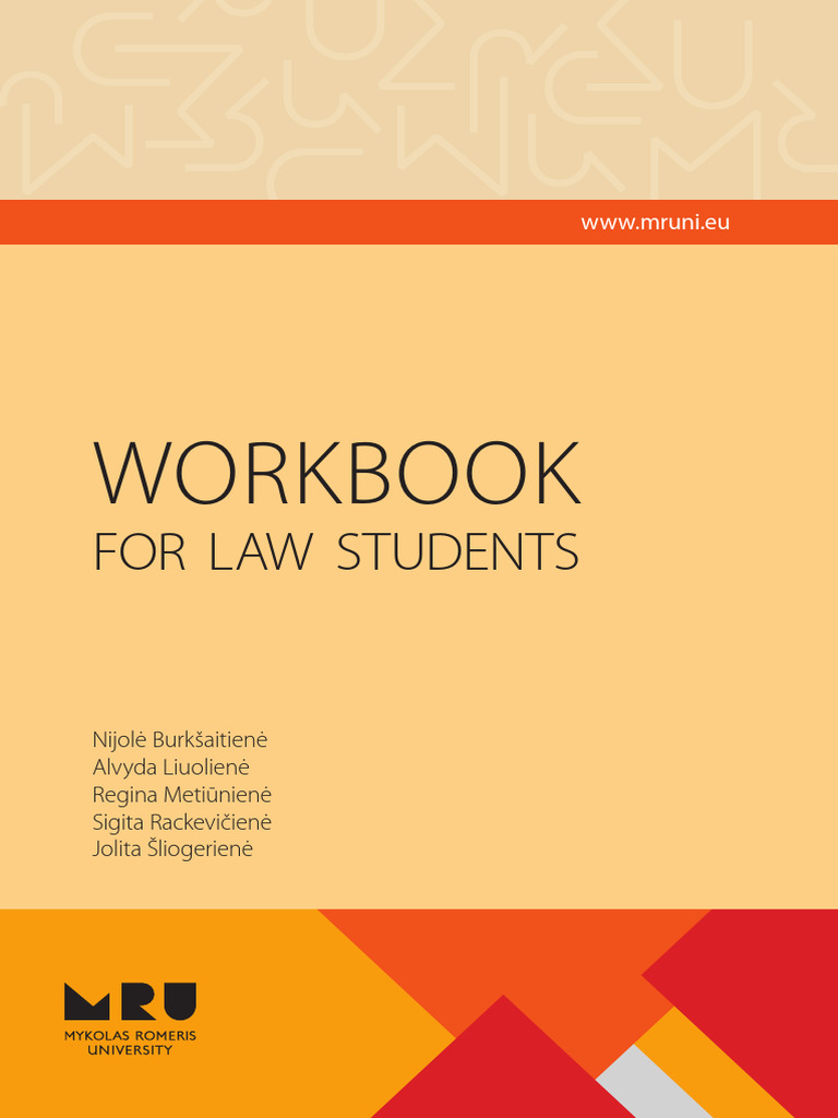 Workbook For Law Students | PDF | Precedent | Common Law