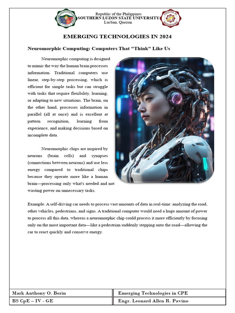 Emerging Technologies in 2024 Overview | PDF | Lithium Ion Battery ...