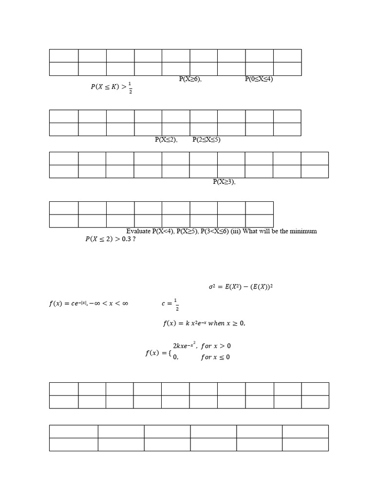 Probability Distributions and Statistics Analysis | PDF | Probability ...