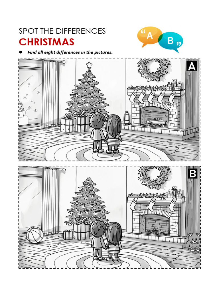 Spot The Differences Christmas | PDF