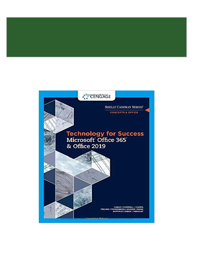 Pdf ebook pdf technology for success and shelly cashman series