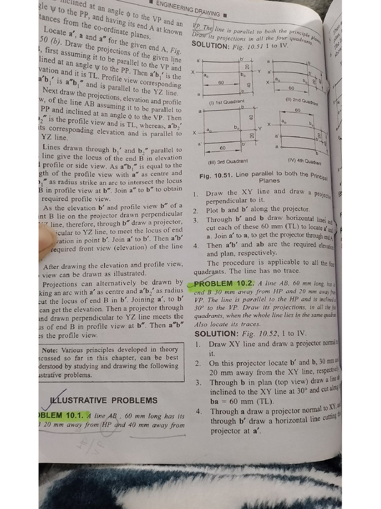 Projection of Lines | PDF