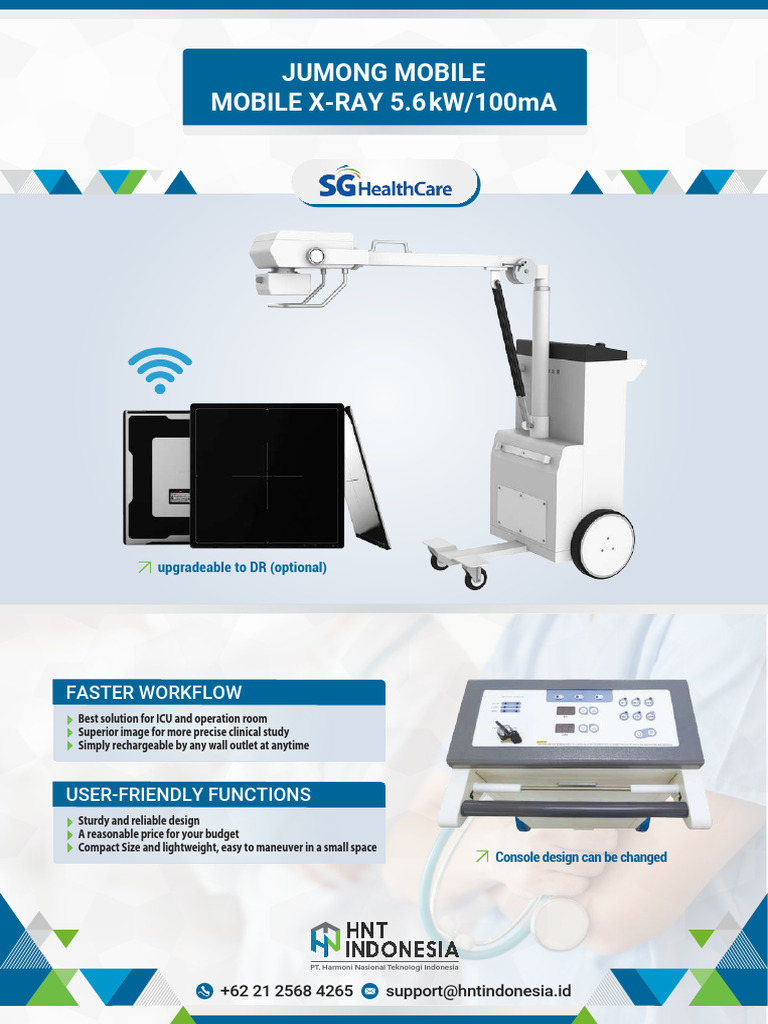 2 Brosur Mobile X-Ray SG Healthcare Jumong Mobile (Upgradable FPD) | PDF