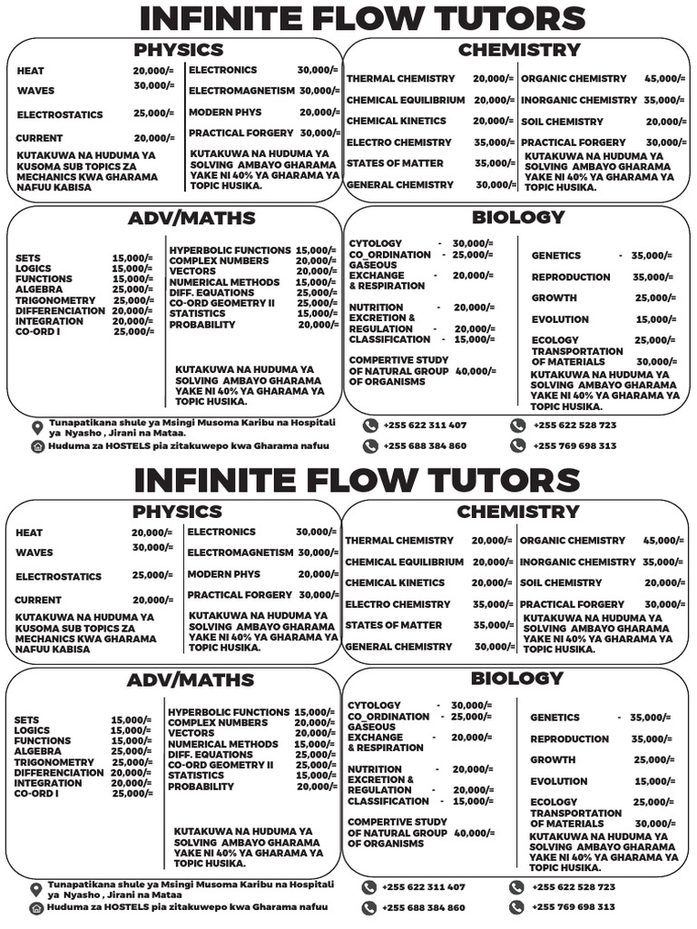 Affordable Science & Math Tutoring | PDF | Chemistry | Physical Sciences