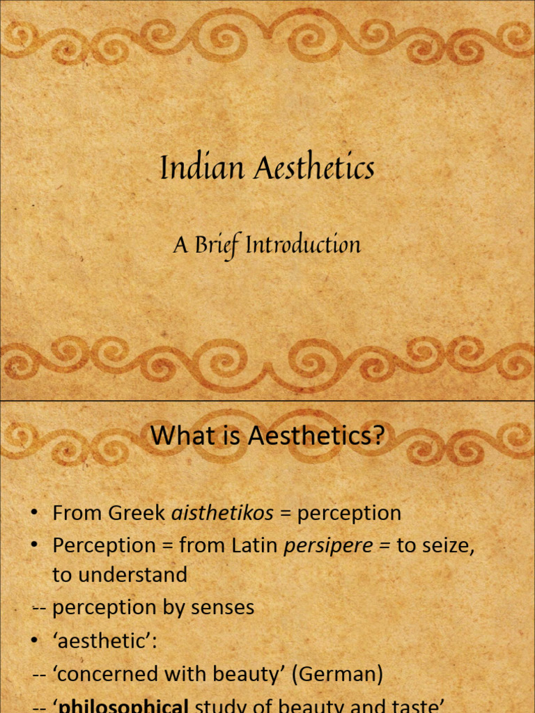 Introduction to Indian Aesthetics | PDF | Aesthetics