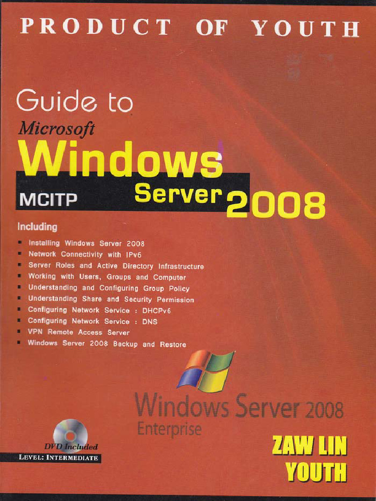 ZawLynn Guide to Windows Server 2008 | PDF