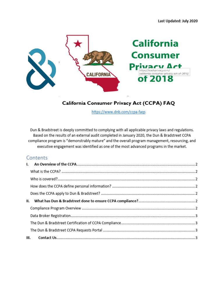 ccpa-faqs | PDF | Regulatory Compliance | Internet Privacy