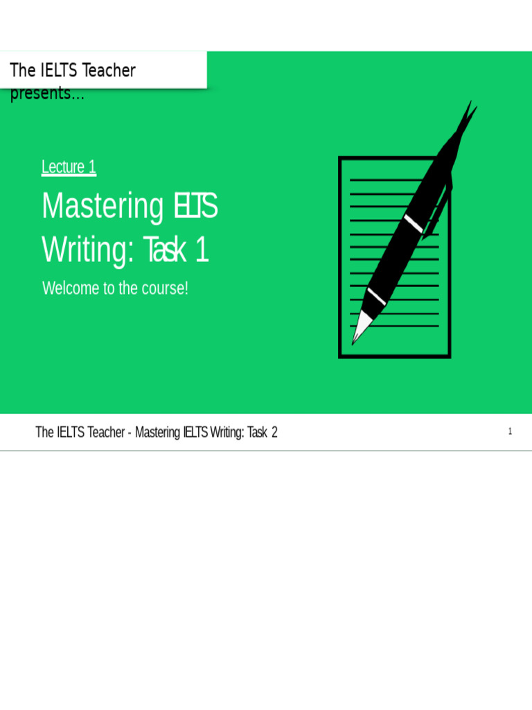 Master IELTS Writing Task 2 Guide | PDF | International English ...