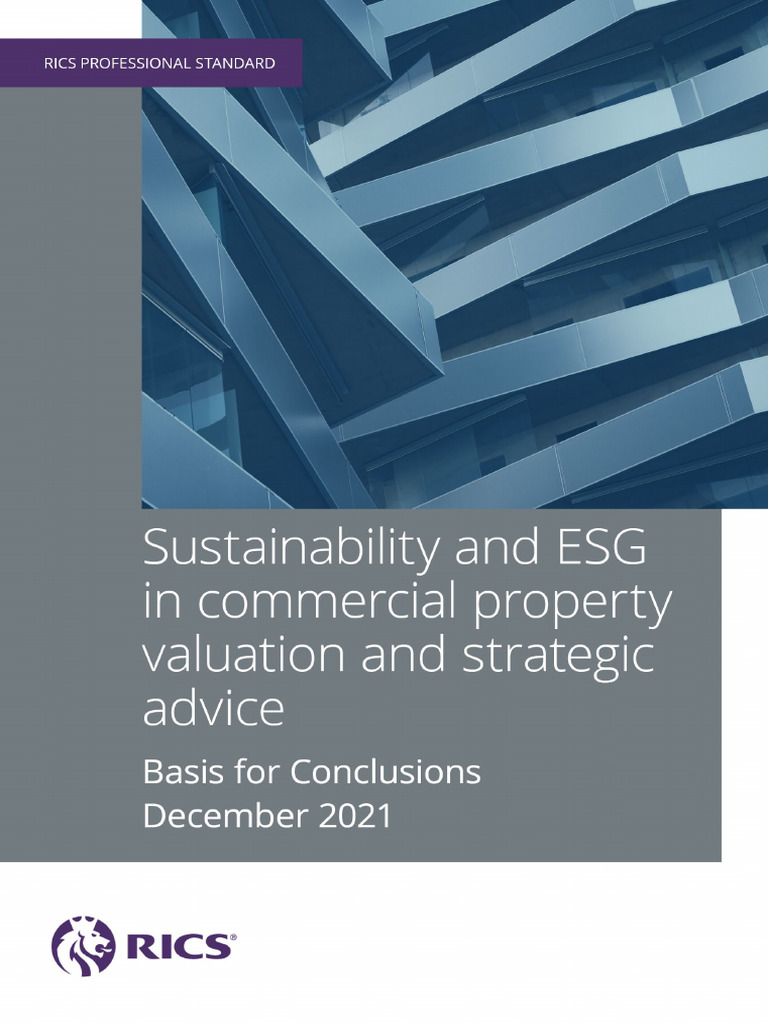 RICS ESG Valuation Standards Update | PDF | Real Estate Appraisal ...