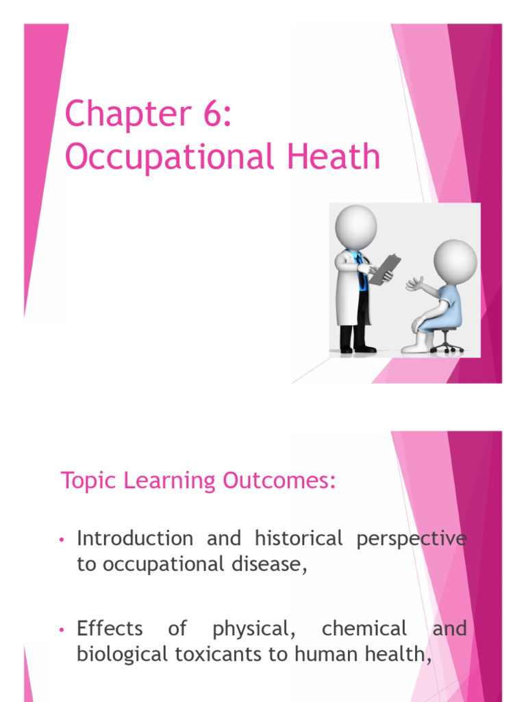 Chapter 6 Occupational Health | PDF | Causes Of Death | Clinical Medicine