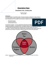 Program Level Scheduling