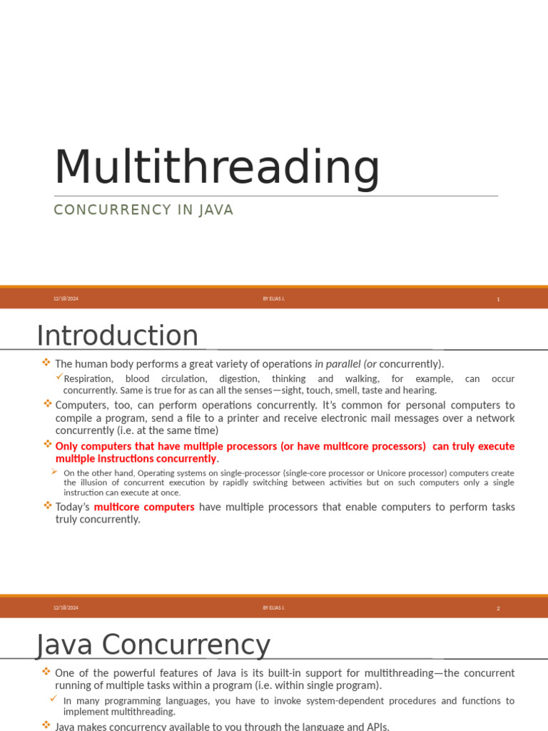 Java Multithreading Explained | PDF | Method (Computer Programming ...