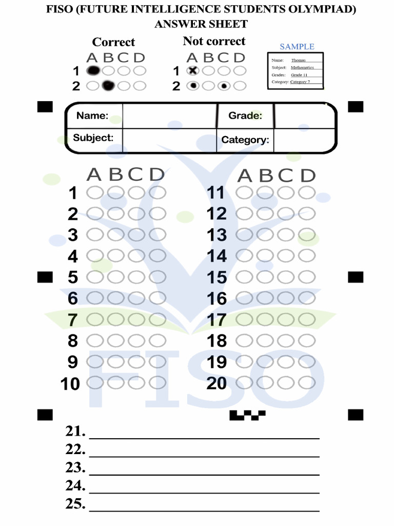 Answer Sheet For English DigitalTechnology | PDF
