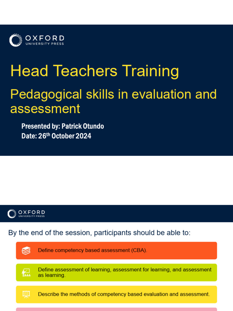Competency Based Assessment Pedagogies Pdf Educational Assessment