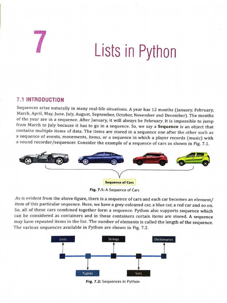 XI 07 Lists | PDF