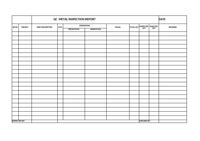 Metal Report Print | PDF