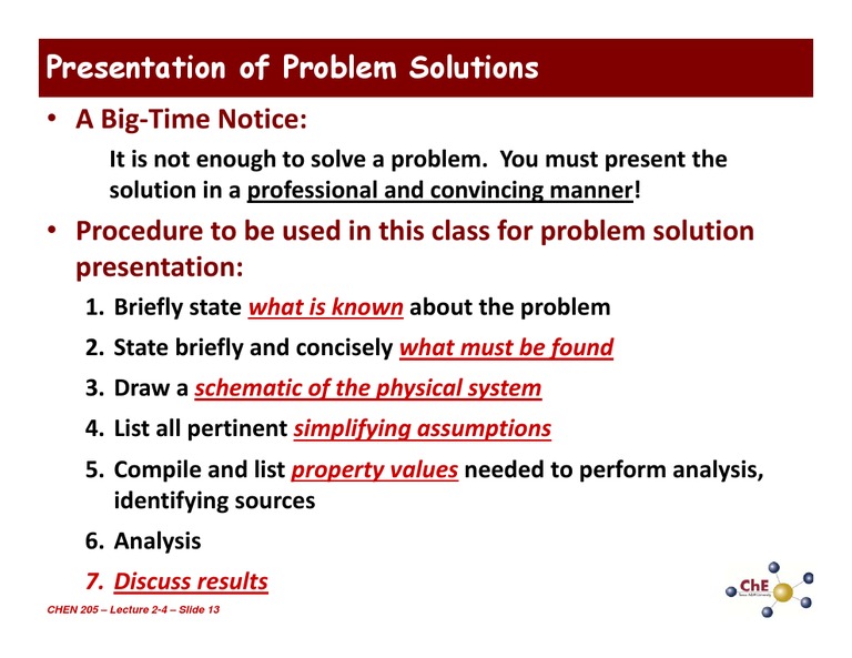 Effective Problem Solution Presentation | PDF