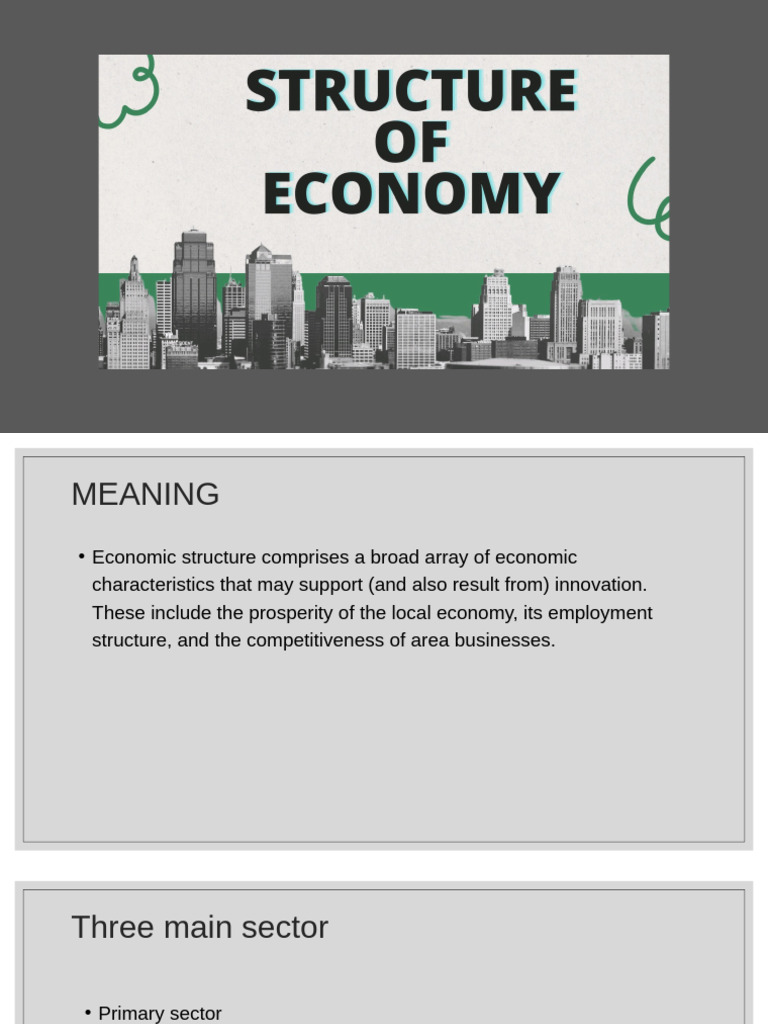 STRUCTURE OF ECONOMIC (1) .PPTX - 20240327 - 073953 - 0000 | PDF