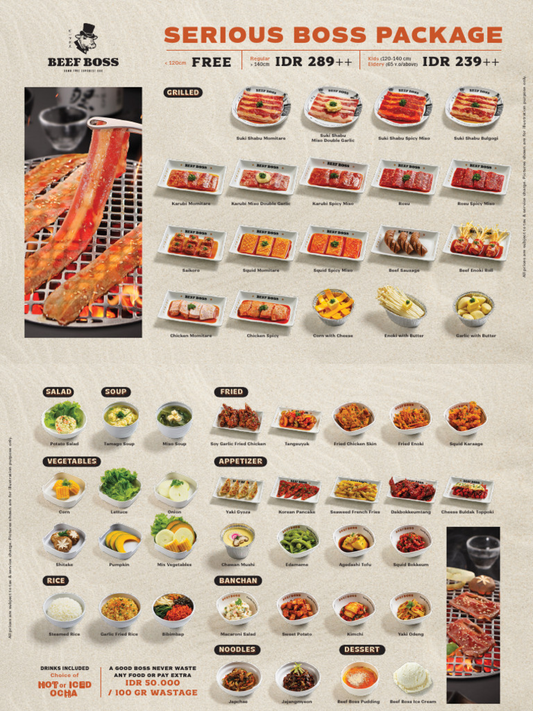 Serious Boss Package Menu | PDF | Soup | Tofu