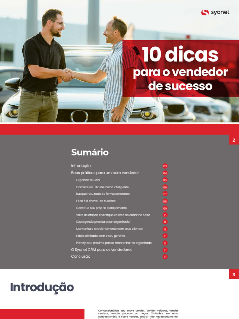 10 Dicas para o Vendedor de Sucesso | PDF | Gestão de relacionamento ...