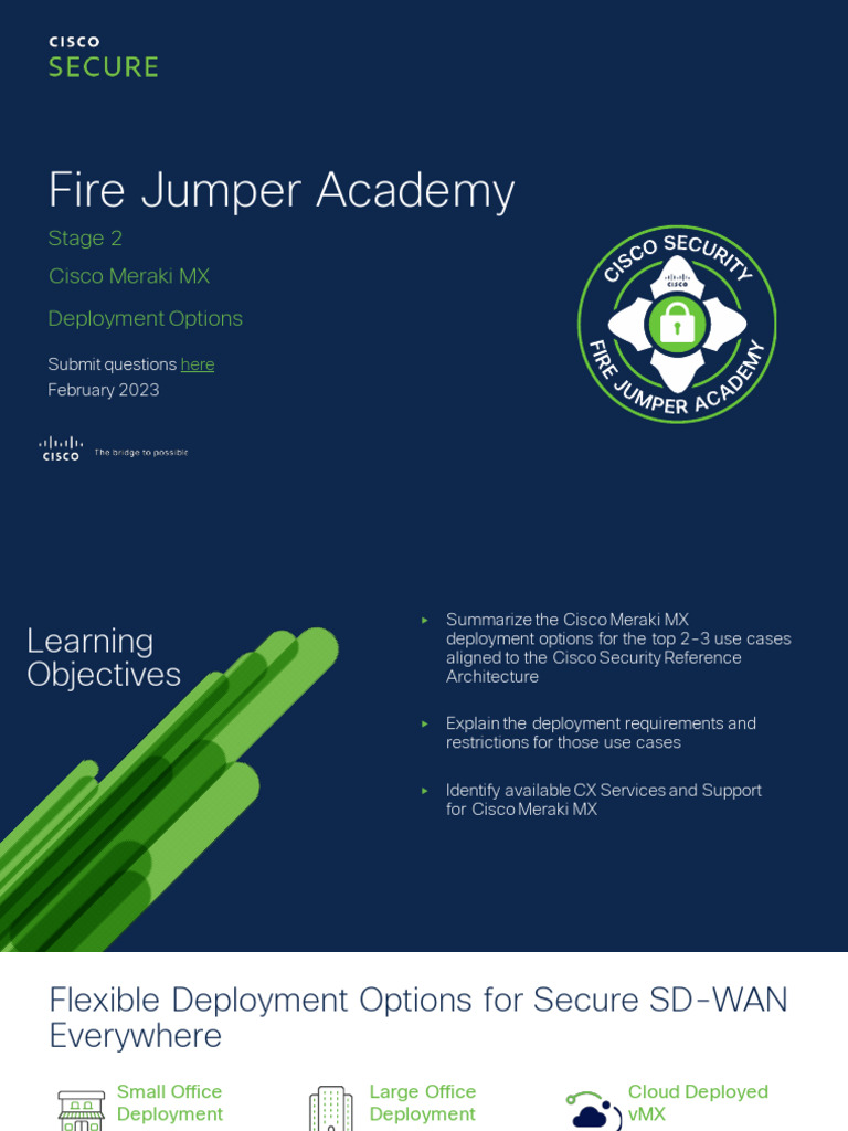 Meraki MX Deployment Options Guide | PDF | Network Architecture ...