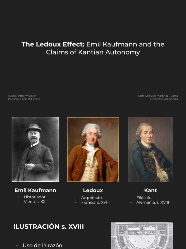 The ledoux effect emil kaufman and the claims of kantian autonomy pdf