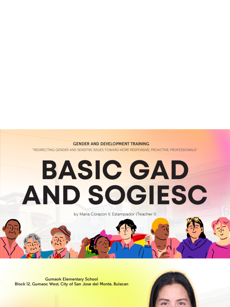 Basic Gad and Sogiesc Ma'Am Cora | PDF | Gender | Gender Studies
