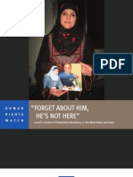 HRW Feb05-12 [Israel's Control of Palestinian Residency in the West and Gaza]