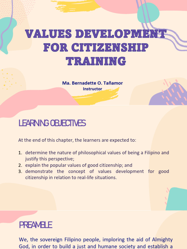 Filipino Values and Beliefs in Citizenship | PDF | Nationalism | Love