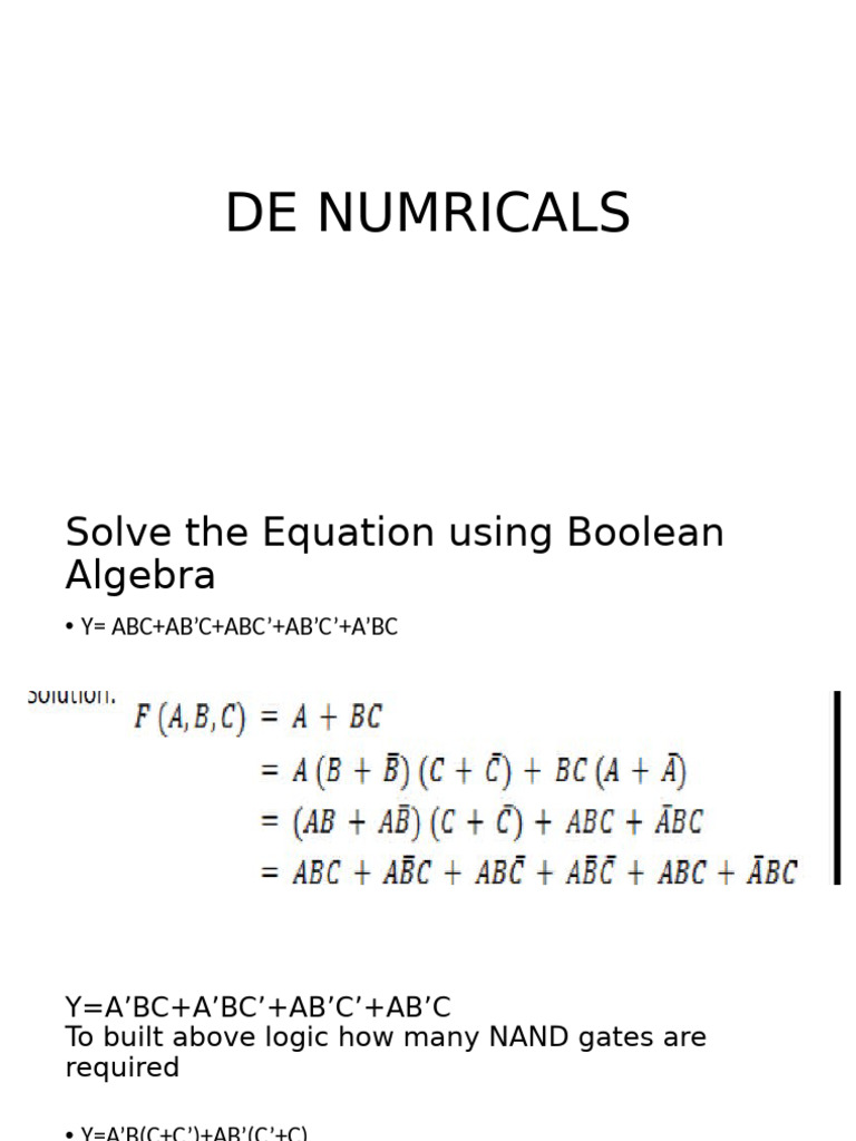 Boolean Algebra Logic Circuit Design | PDF | Electrical Circuits ...