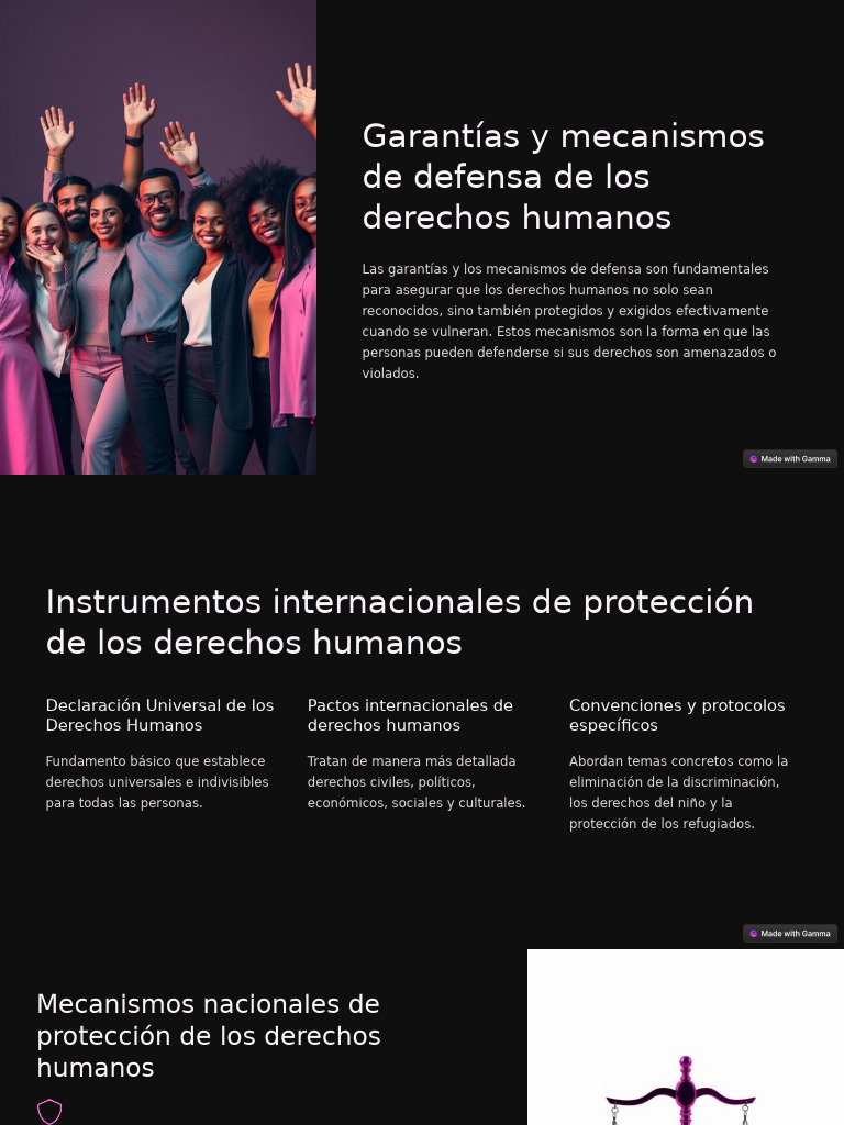 Garantias y Mecanismos de Defensa de Los Derechos Humanos | PDF