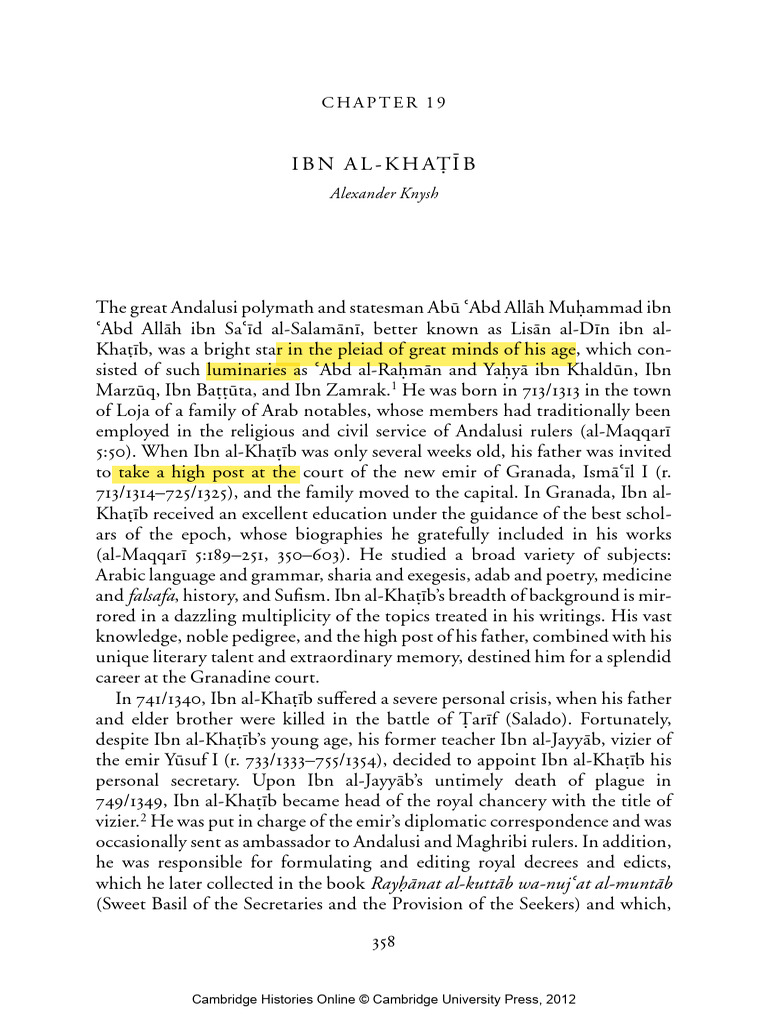 Cambridge History of Arabic Literature C | PDF | Poetry | Al Andalus