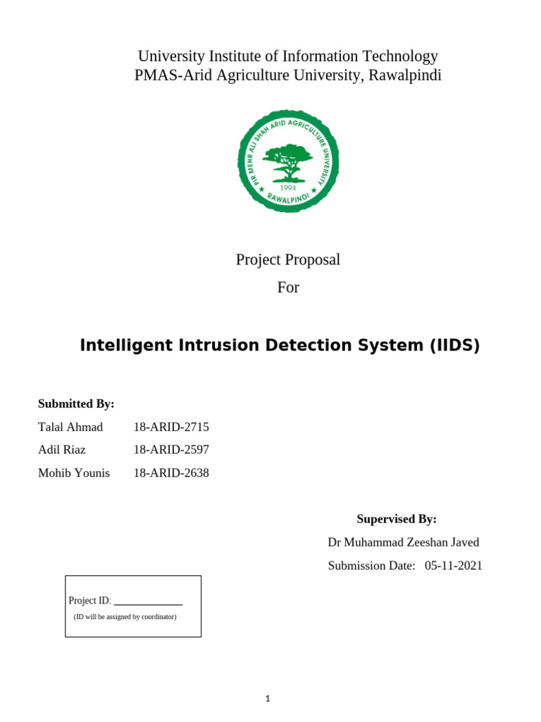 Intelligent Intrusion Detection System FYP Proposal (Draft 2) | PDF ...