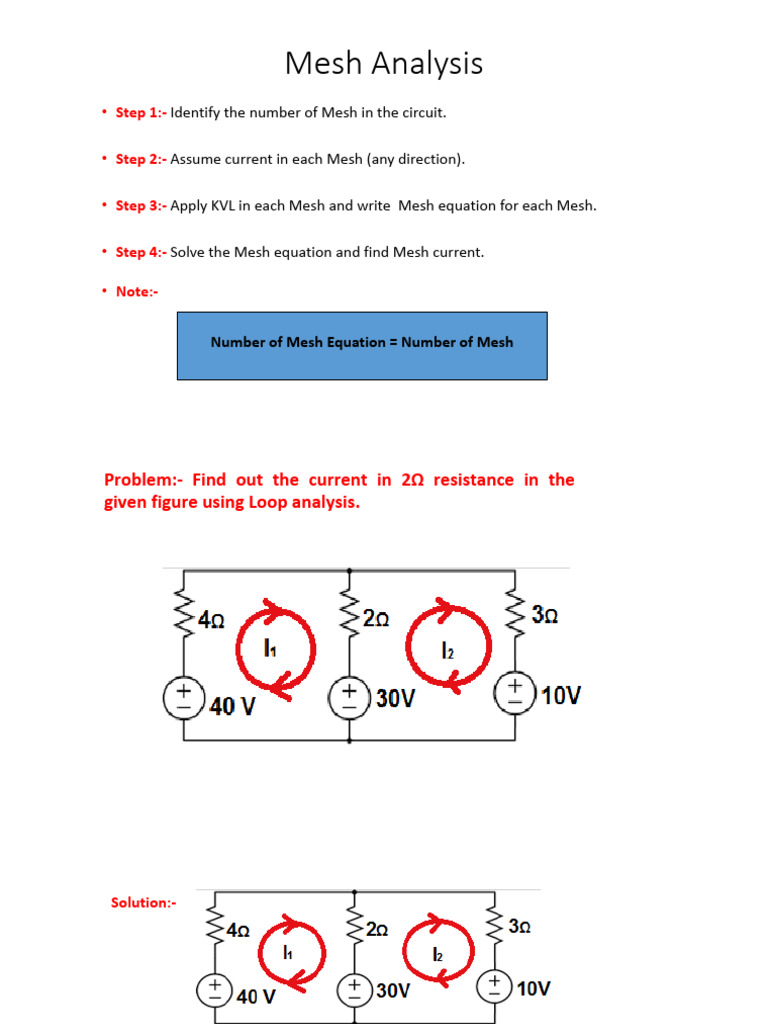 Mesh Analysis (3) | PDF | Computer Engineering | Electromagnetism