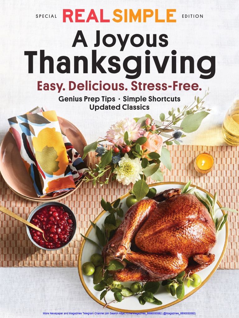 Real Simple - Special Edition A Joyous Thanks Giving 2024 | PDF ...