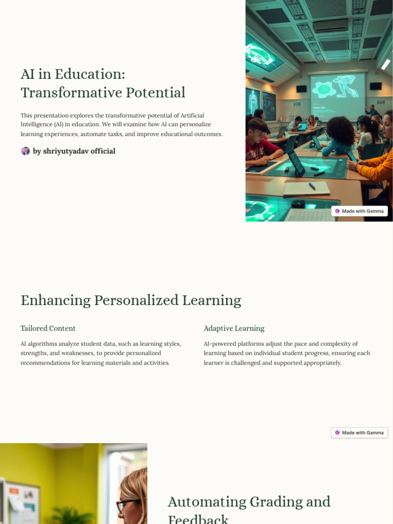Ai In Education Transformative Potential Pdf Artificial
