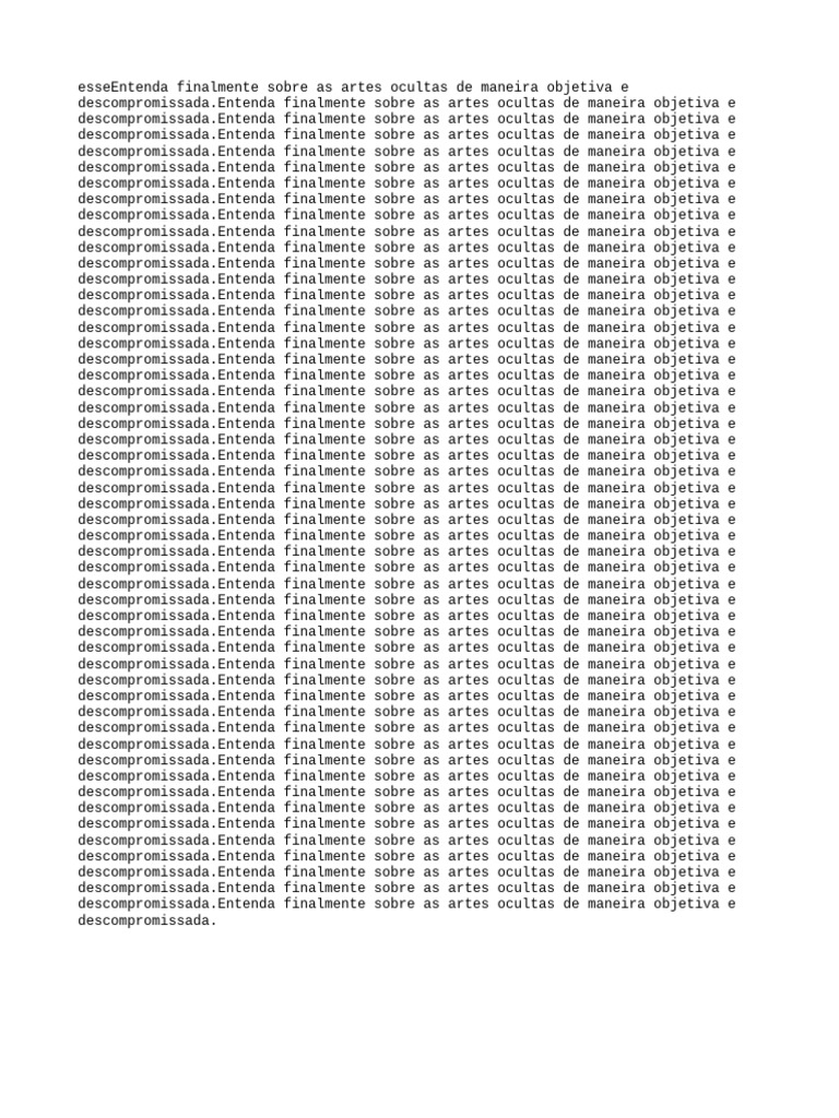 Esseentenda Finalmente Sobre As Art | PDF