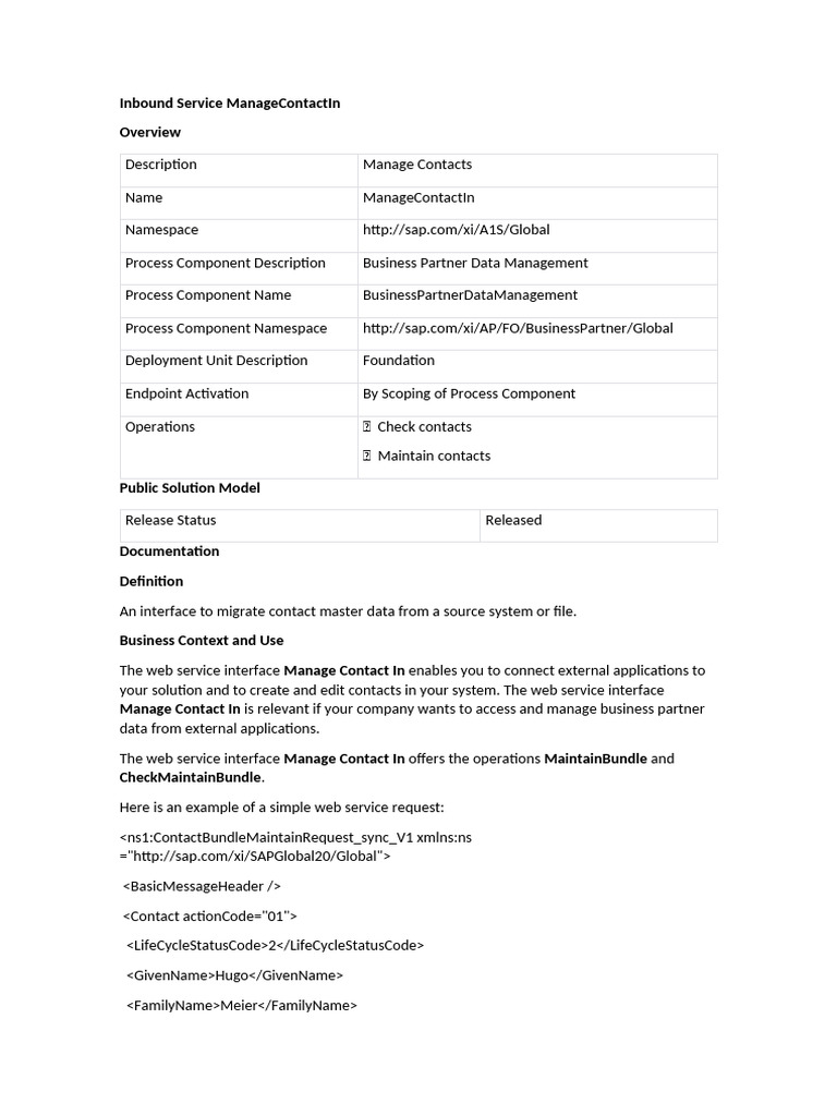 Inbound service managecontactin pdf computer file web service