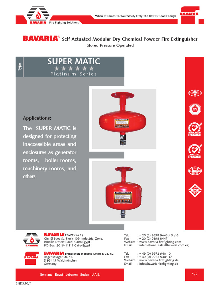 Super Matic Modular Fire Extinguisher | PDF | Materials
