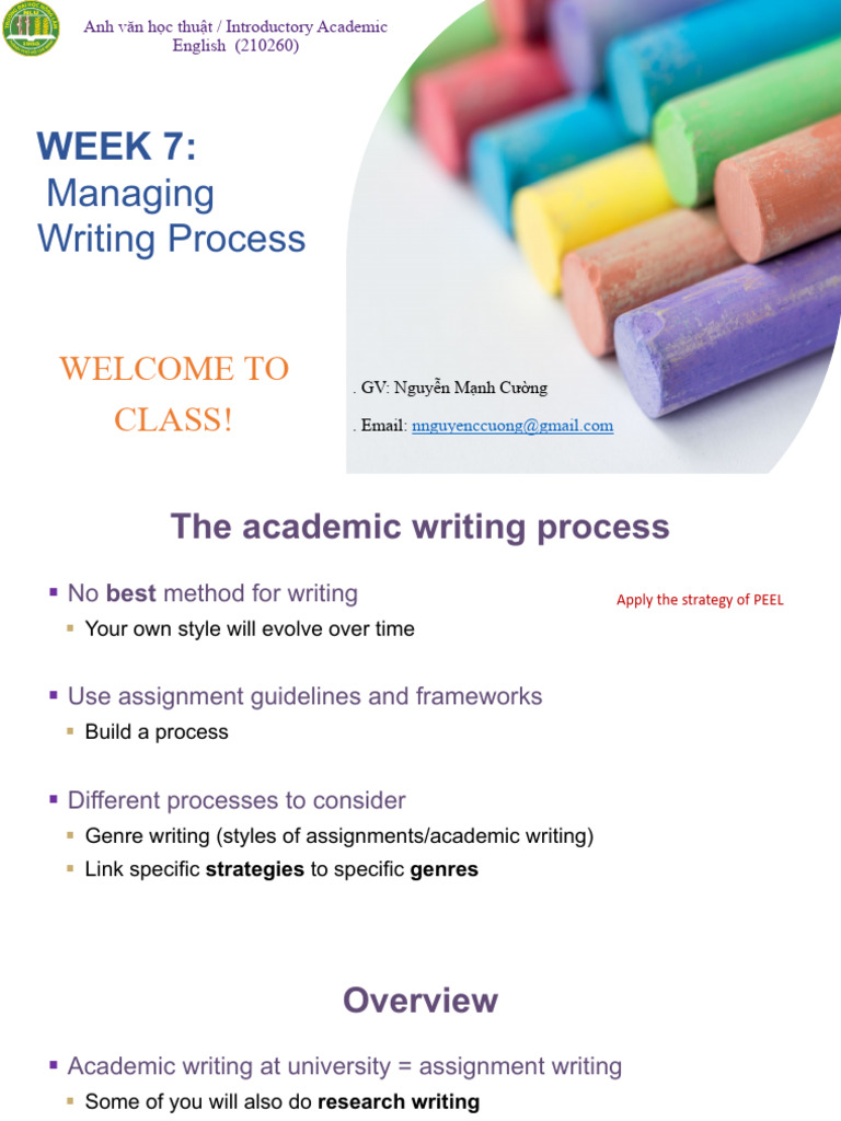 W7-Managing Writing Process | PDF | Paragraph | Cognitive Science