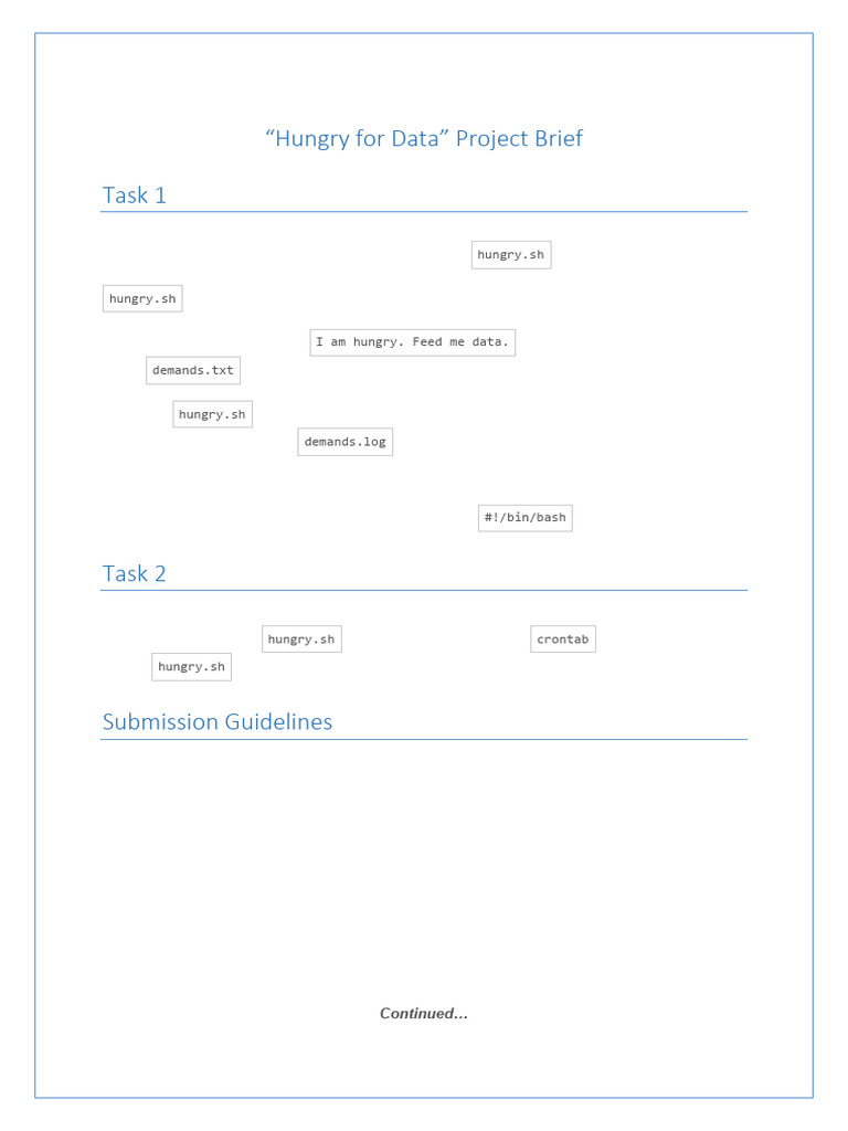 Bash Script for Data Collection Task | PDF