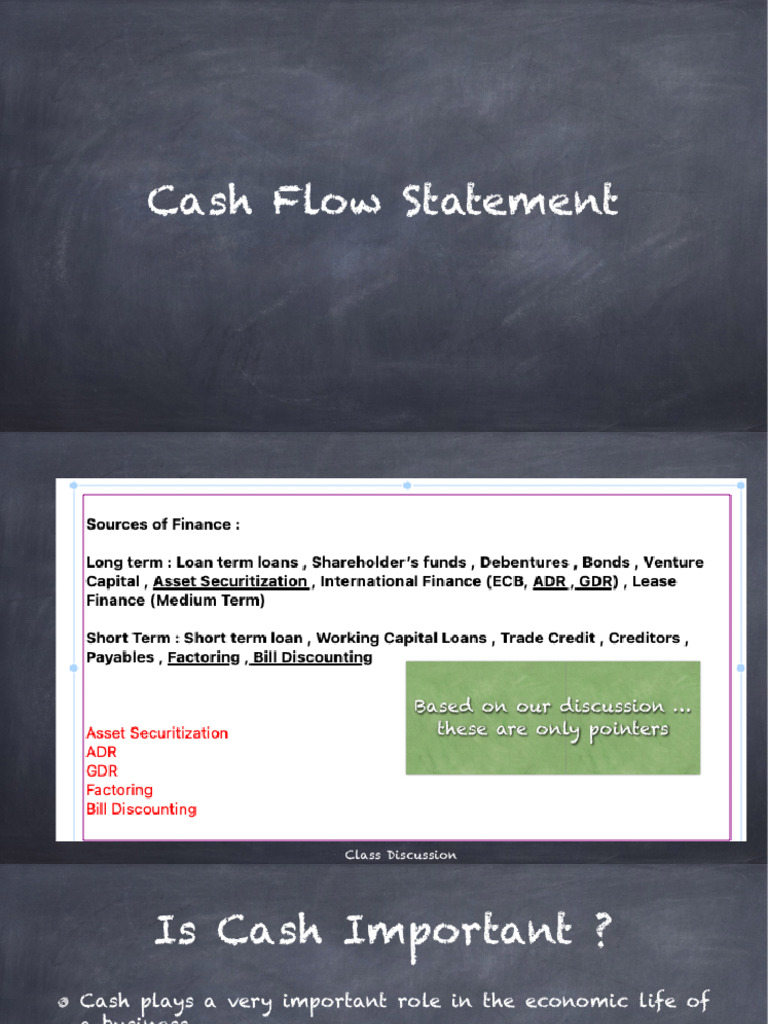Cash Flow Statement Overview | PDF
