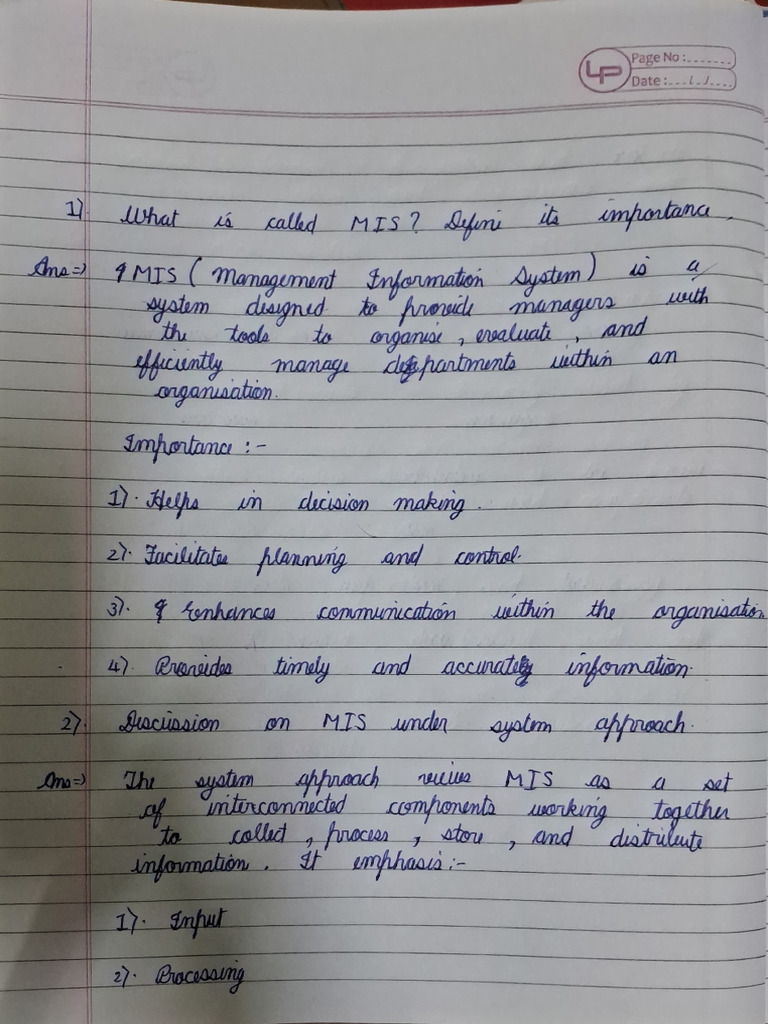 Mis 1 | PDF