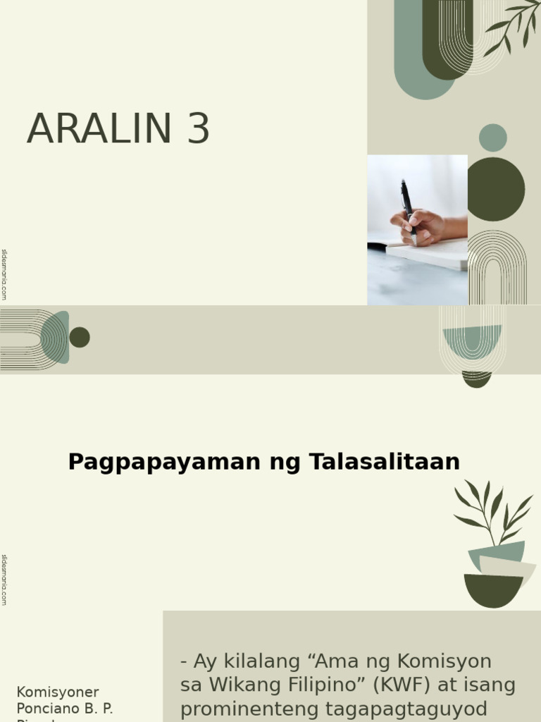 Aralin 3 | PDF