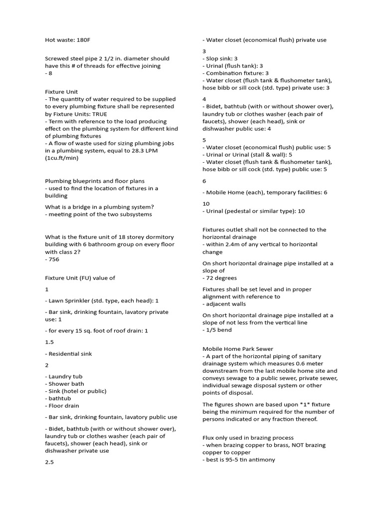 PLUMBING 12 | PDF | Pipe (Fluid Conveyance) | Sanitary Sewer