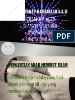 Adab Terhadap Rasulullah S