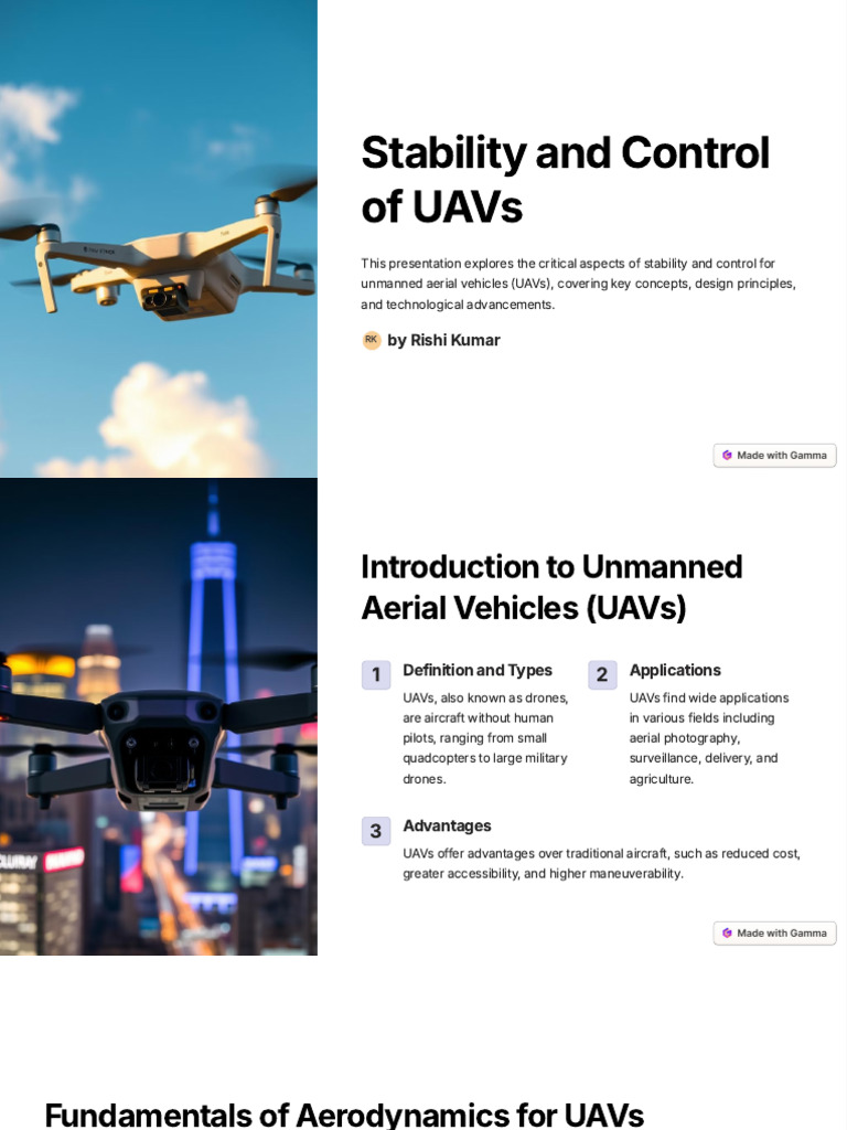 Drone Stability and Control Overview | PDF | Unmanned Aerial Vehicle ...