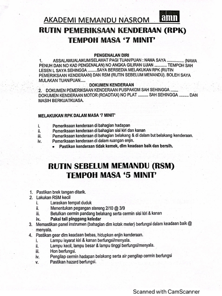 Amn RPK & RSM | PDF
